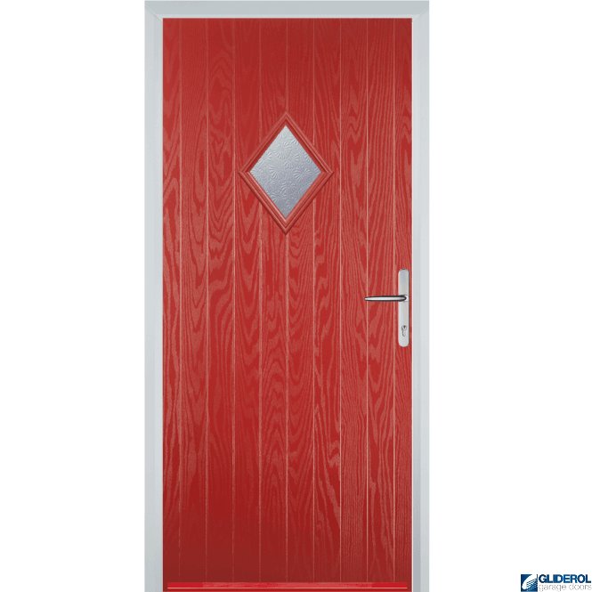 Gliderol Macdonald front entrance door RED