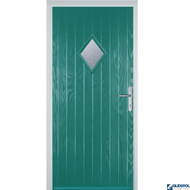 Gliderol Macdonald front entrance door TURQUOISE BLUE