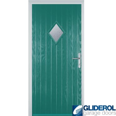 Macdonald front entrance door TURQUOISE BLUE