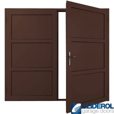 MAHOGANY-BROWN (RAL8016) Insulated Coleshill Side Hinged Garage Door