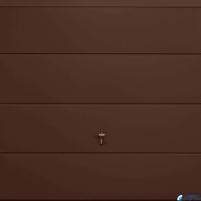 Gliderol MAHOGANY-BROWN (RAL8016) Up & Over Horizontal Wide Rib