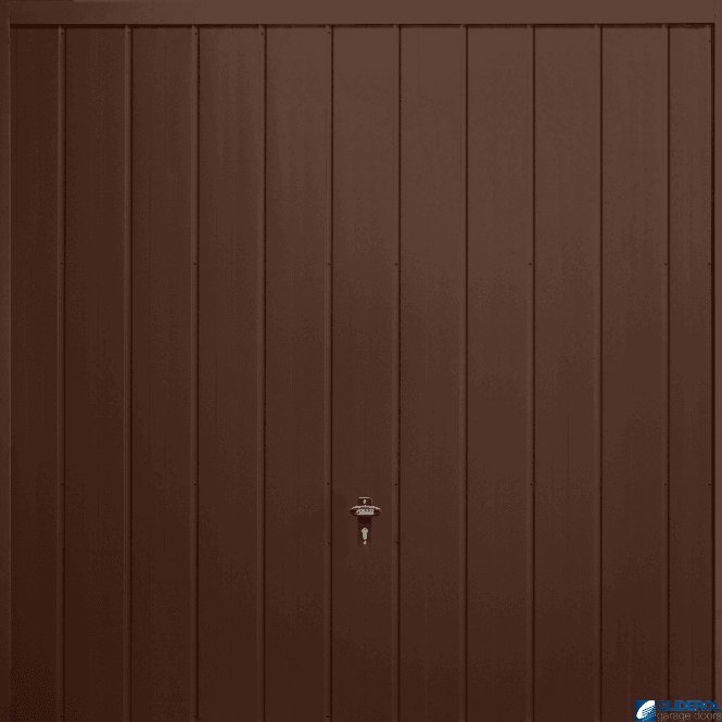 Gliderol MAHOGANY-BROWN (RAL8016) Up & Over Vertical Medium Rib