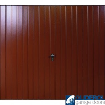 MAHOGANY-BROWN (RAL8016) Up & Over Vertical Standard Rib