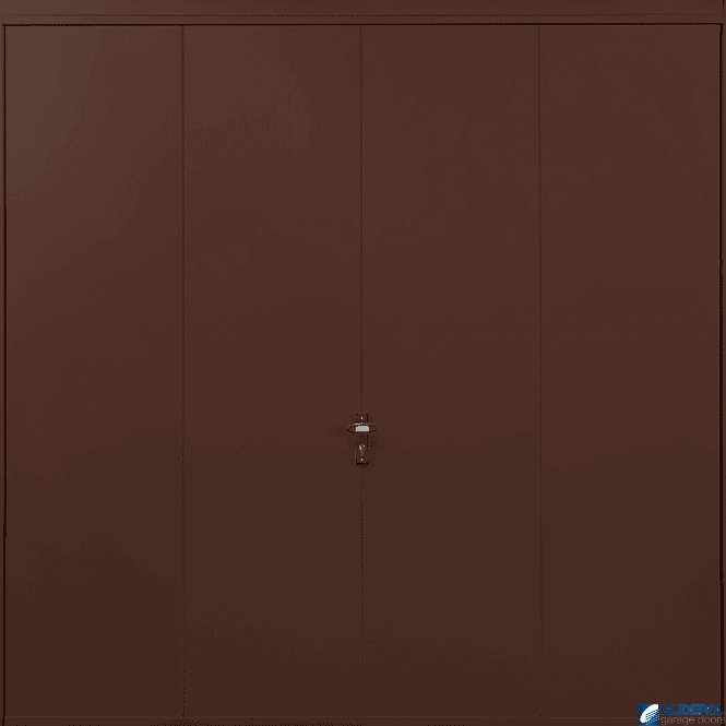 Gliderol MAHOGANY-BROWN (RAL8016) Up & Over Vertical Wide Rib