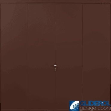 MAHOGANY-BROWN (RAL8016) Up & Over Vertical Wide Rib
