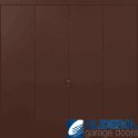 MAHOGANY-BROWN (RAL8016) Up & Over Vertical Wide Rib