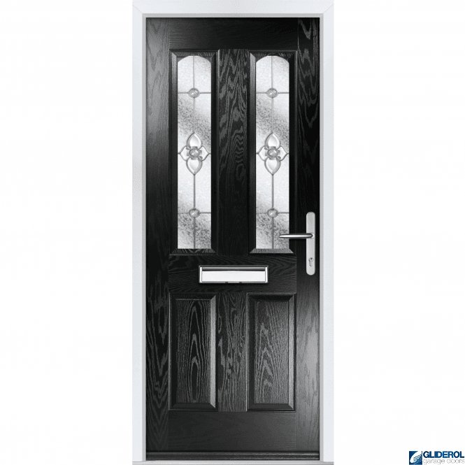 Gliderol Mannion 2 front entrance door BLACK