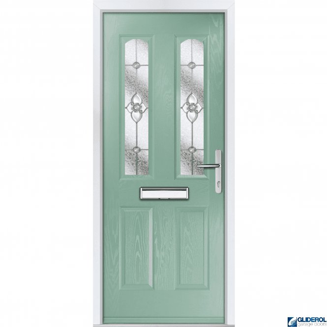 Gliderol Mannion 2 front entrance door CHARTWELL GREEN