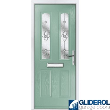 Mannion 2 front entrance door CHARTWELL GREEN