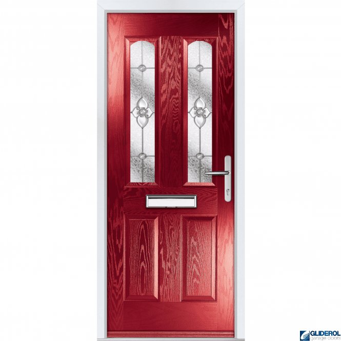 Gliderol Mannion 2 front entrance door RED