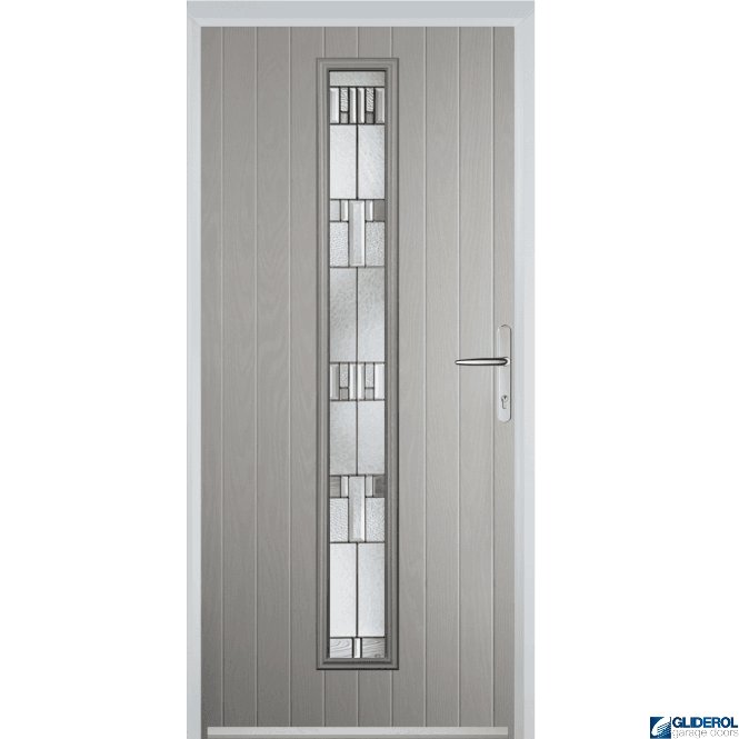 Gliderol Milburn front entrance door AGATE GREY (RAL7038)