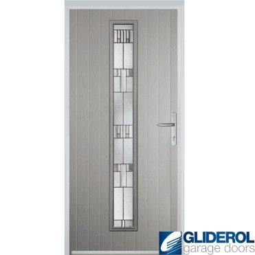 Milburn front entrance door AGATE GREY (RAL7038)