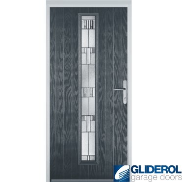 Milburn front entrance door ANTHRACITE (RAL7016)