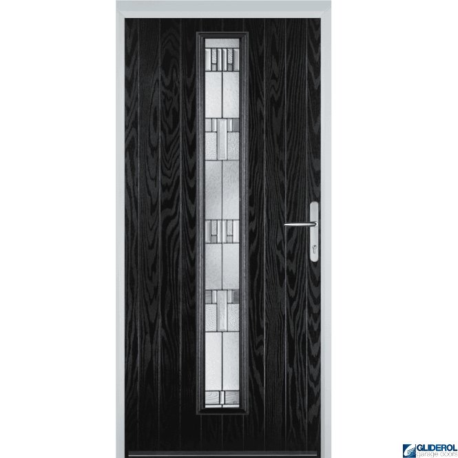 Gliderol Milburn front entrance door BLACK (RAL9005)