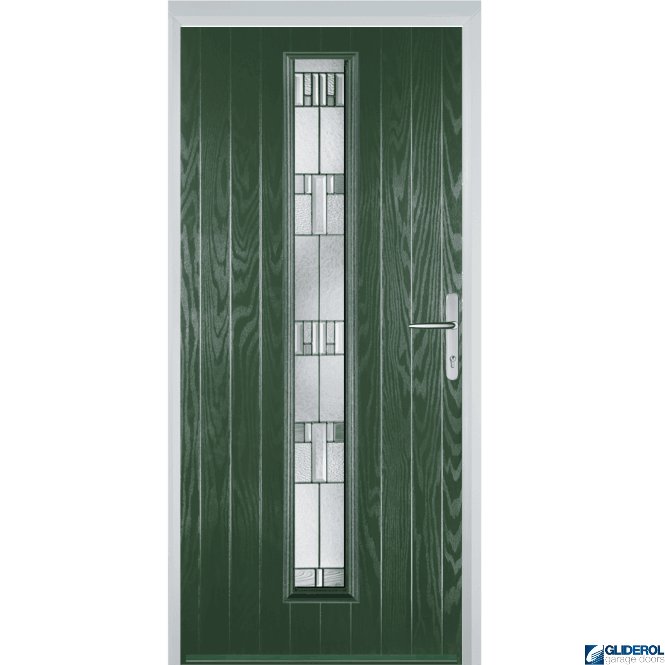 Gliderol Milburn front entrance door GREEN (RAL6009)
