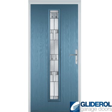Milburn front entrance door PASTLE BLUE (RAL5024)
