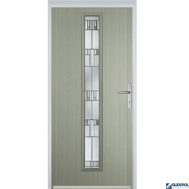 Gliderol Milburn front entrance door PEBBLE GREY (RAL7032)