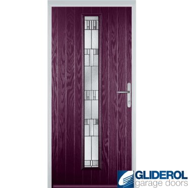 Milburn front entrance door PURPLE VIOLET (RAL4007)