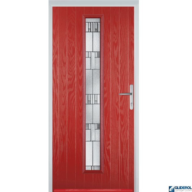 Gliderol Milburn front entrance door RED (RAL3003)
