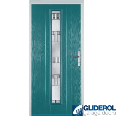 Milburn front entrance door TURQUIOSE BLUE (RAL5018)