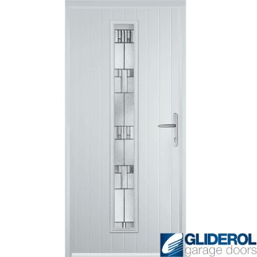 Milburn front entrance door WHITE