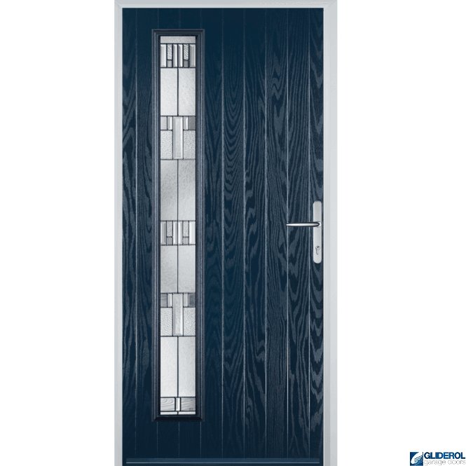 Gliderol Milburn L1 front entrance door BLUE (RAL5011)