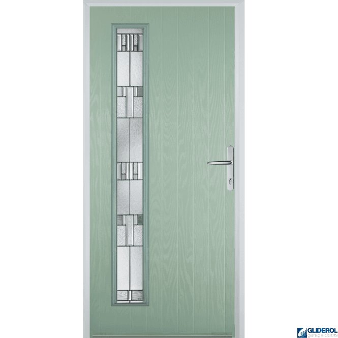 Gliderol Milburn L1 front entrance door CHARTWELL GREEN