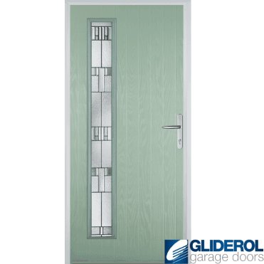 Milburn L1 front entrance door CHARTWELL GREEN