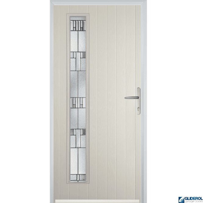 Gliderol Milburn L1 front entrance door CREAM