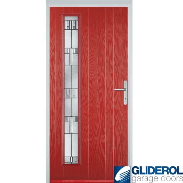 Milburn L1 front entrance door RED (RAL3003)