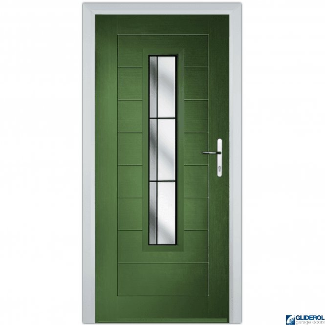 Gliderol Mitchell front entrance door FERN GREEN (RAL6025)