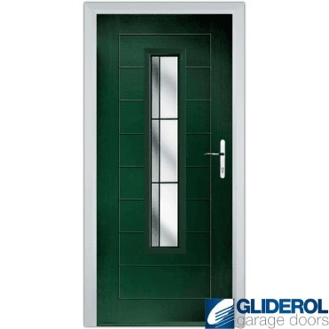 Mitchell front entrance door GREEN (RAL6009)
