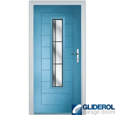 Mitchell front entrance door PASTLE BLUE (RAL5024)
