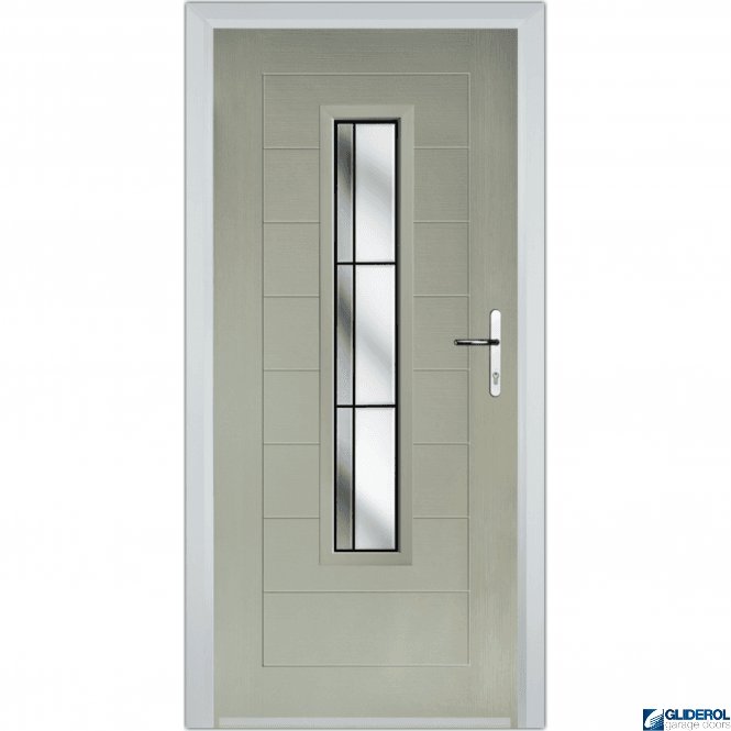 Gliderol Mitchell front entrance door PEBBLE GREY (RAL7032)