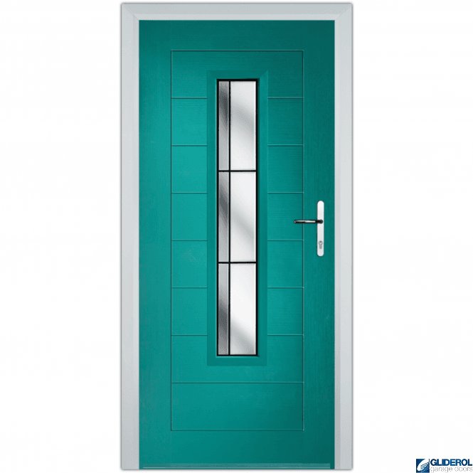 Gliderol Mitchell front entrance door TURQUIOSE BLUE (RAL5018)