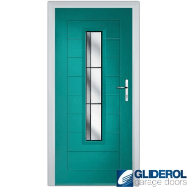 Mitchell front entrance door TURQUIOSE BLUE (RAL5018)