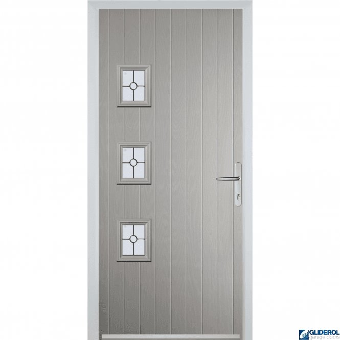 Gliderol Moncur 3H front entrance door AGATE GREY (RAL7038)