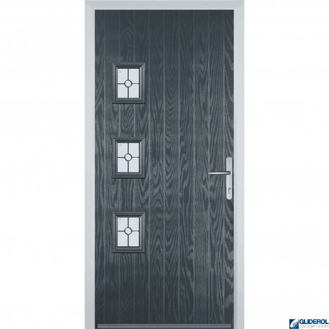 Gliderol Moncur 3H front entrance door ANTHRACITE (RAL7016)