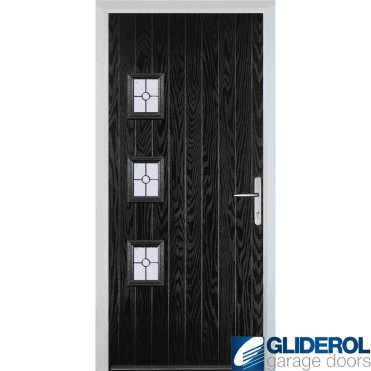 Moncur 3H front entrance door BLACK (RAL9005)