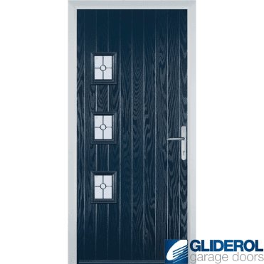 Moncur 3H front entrance door BLUE (RAL5011)