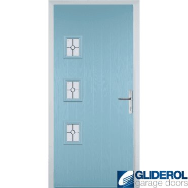 Moncur 3H front entrance door DUCK EGG BLUE