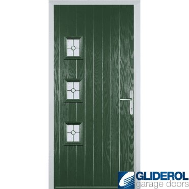 Moncur 3H front entrance door GREEN (RAL6009)