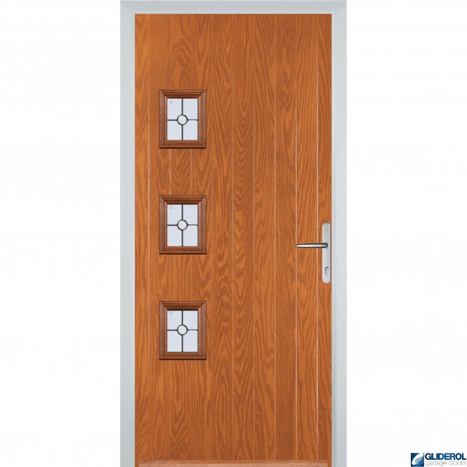Gliderol Moncur 3H front entrance door OAK