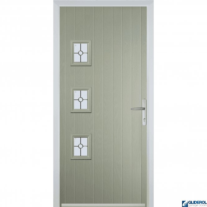 Gliderol Moncur 3H front entrance door PEBBLE GREY (RAL7032)