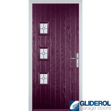Moncur 3H front entrance door PURPLE VIOLET (RAR4007)
