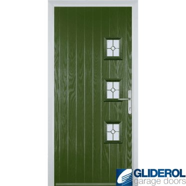 Moncur 3Y front entrance door FERN GREEN (RAL6025)