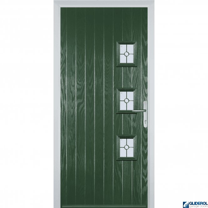 Gliderol Moncur 3Y front entrance door GREEN (RAL6009)