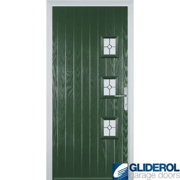 Moncur 3Y front entrance door GREEN (RAL6009)