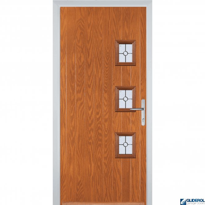Gliderol Moncur 3Y front entrance door OAK