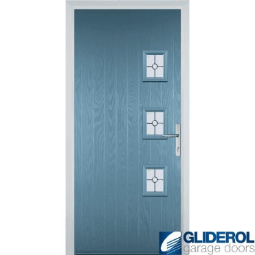 Moncur 3Y front entrance door PASTLE BLUE (RAL5024)